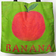 Load image into Gallery viewer, Apple/Banana Art Tote