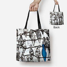 Load image into Gallery viewer, Blue Bird Art Tote