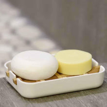 Load image into Gallery viewer, Bamboo + Cornstarch Soap Dish