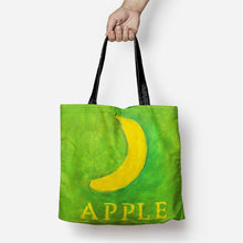 Load image into Gallery viewer, Apple/Banana Art Tote