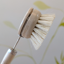 Load image into Gallery viewer, Long Handled Bamboo Dish Brush (and replacement brush head)