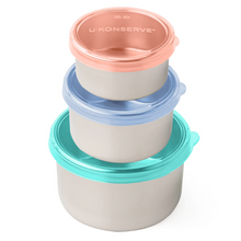 Load image into Gallery viewer, Stainless Steel Food Storage Containers - Round Trio