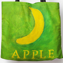 Load image into Gallery viewer, Apple/Banana Art Tote