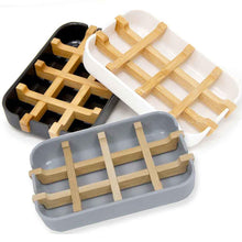 Load image into Gallery viewer, Bamboo + Cornstarch Soap Dish