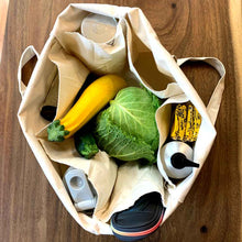 Load image into Gallery viewer, Canvas Tote Bag with Dividers