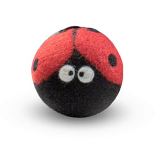 Load image into Gallery viewer, Wool Eco Dryer Balls – Lady Bug Needle Felted