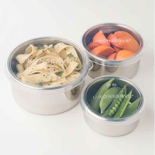 Load image into Gallery viewer, Stainless Steel Food Storage Containers - Round Trio