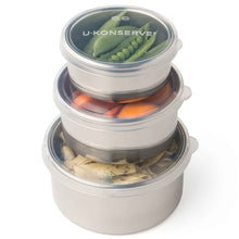 Load image into Gallery viewer, Stainless Steel Food Storage Containers - Round Trio