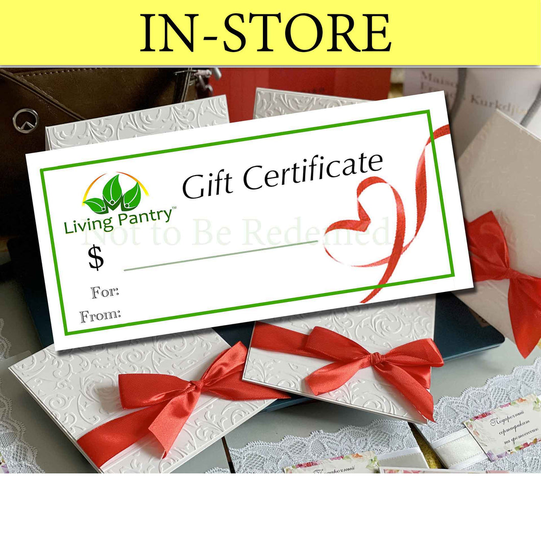 IN-STORE Living Pantry Gift Certificate