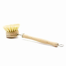 Load image into Gallery viewer, Long Handled Bamboo Dish Brush (and replacement brush head)