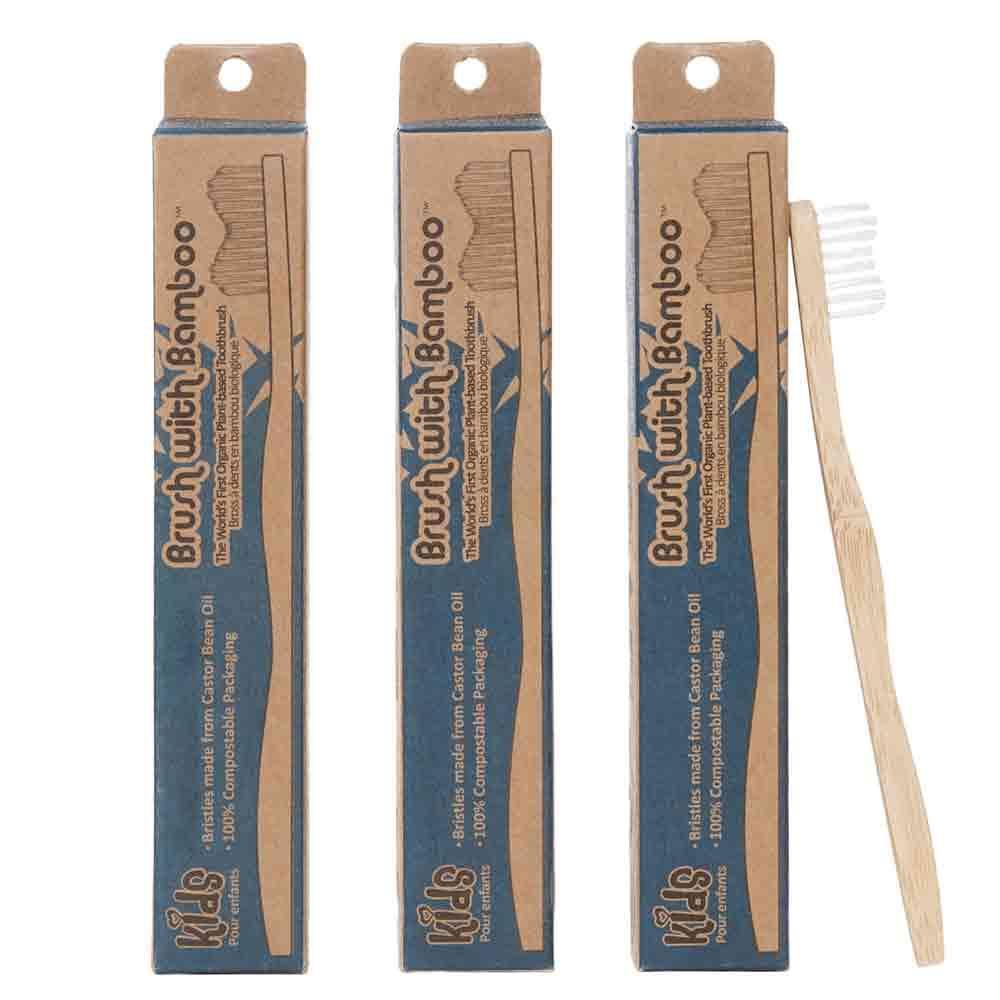Bamboo Toothbrush - Kids (3-Pack)