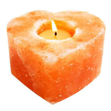 Load image into Gallery viewer, Crystal Salt Heart Candle Holder
