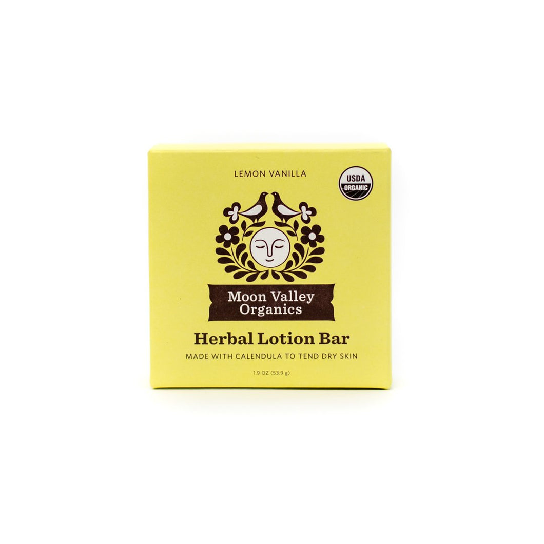 Herbal Lotion Bar Lemon Vanilla