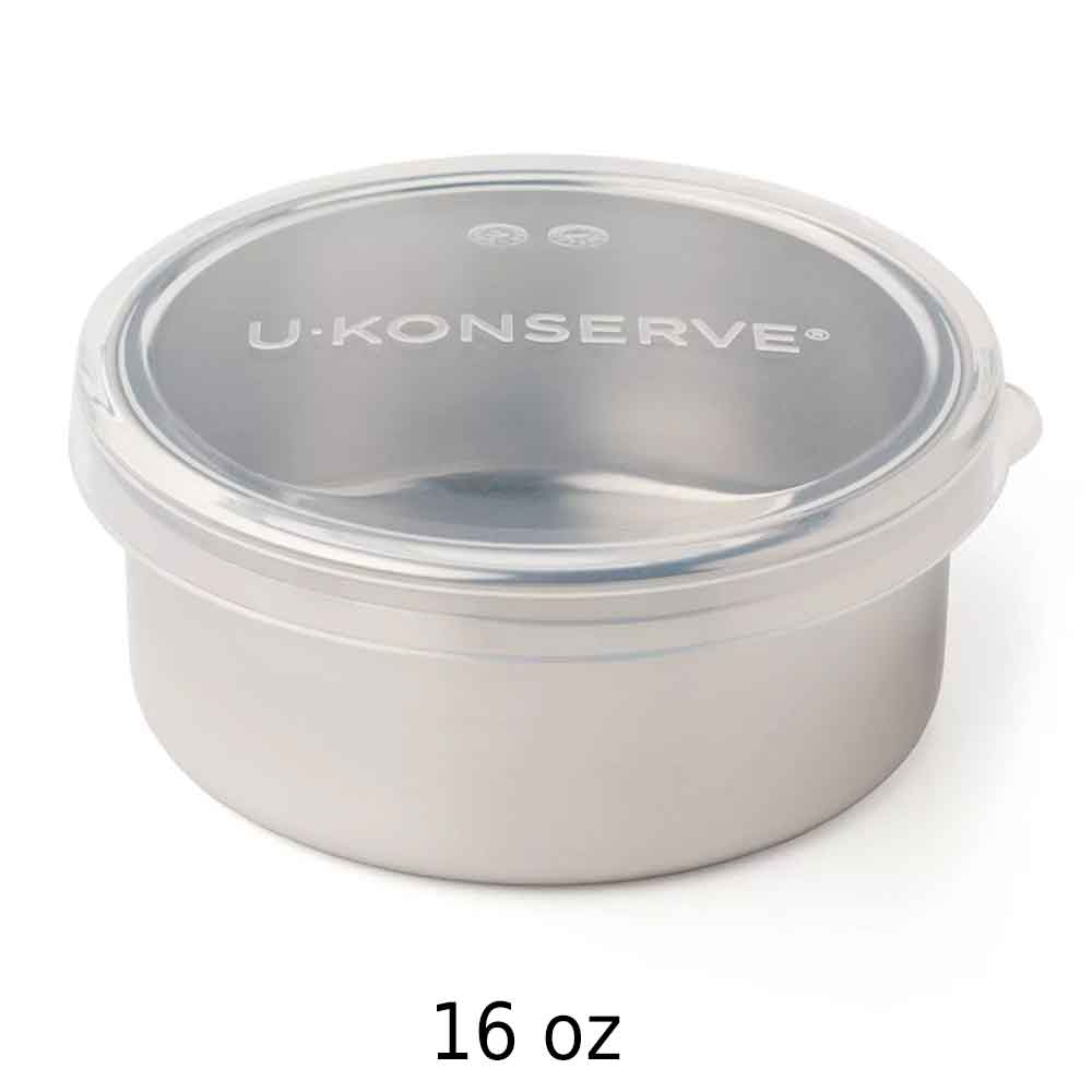 Stainless Steel Food Storage Containers - Round Singles