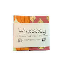 Load image into Gallery viewer, Beeswax Wrap 2-pack - Onion Garlic Duo
