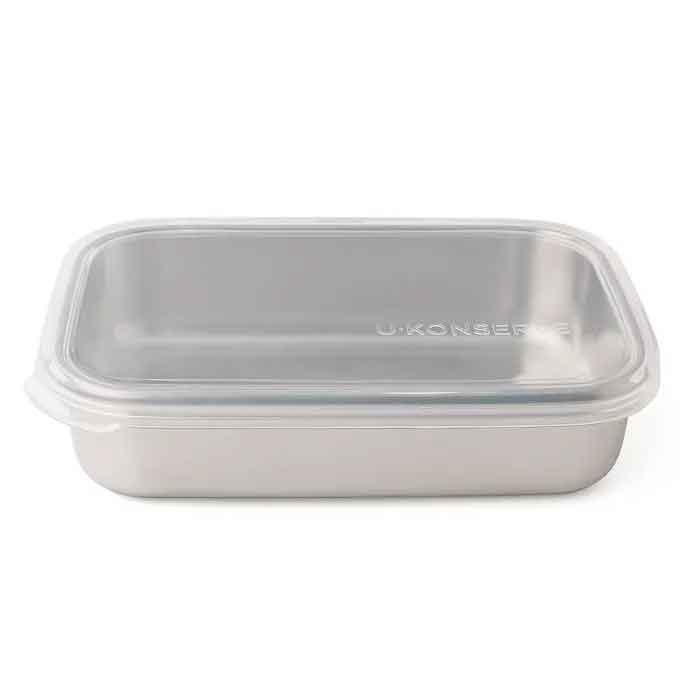 Stainless Steel Food Storage Containers - Rectangle Single